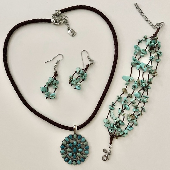 Chaps Jewelry - CHAPS Necklace with Bonus Bracelet and Earrings